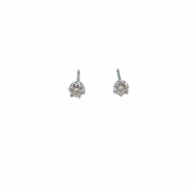 リューツウ / Pt900 ダイヤモンドピアス 0.1ct