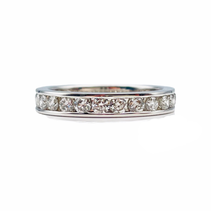 リューツウ / Pt900ダイヤモンドフルエタニティーリング レール留め1.0ct